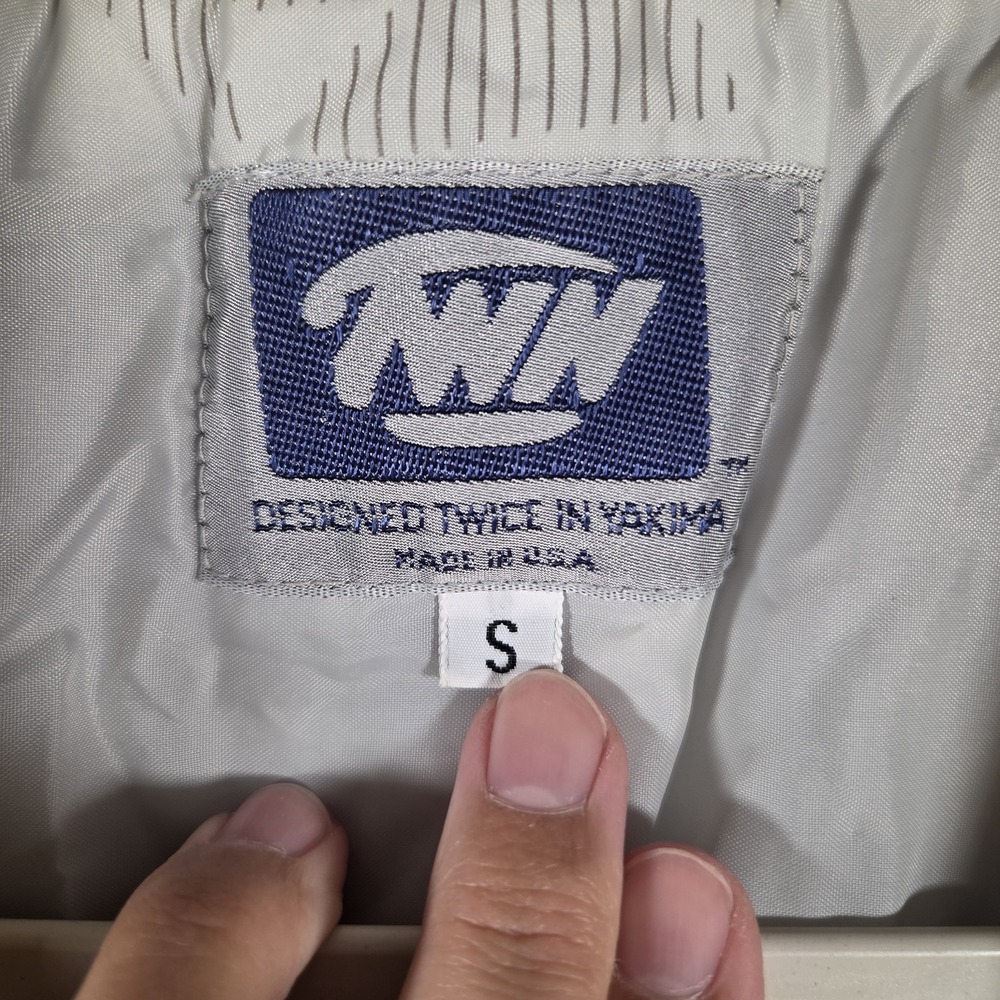 TWN Anorak Pullover‎ Jacket Mens Sm Yellow Blue Colorblock Vintage 90s Gorpcore - Picture 7 of 13